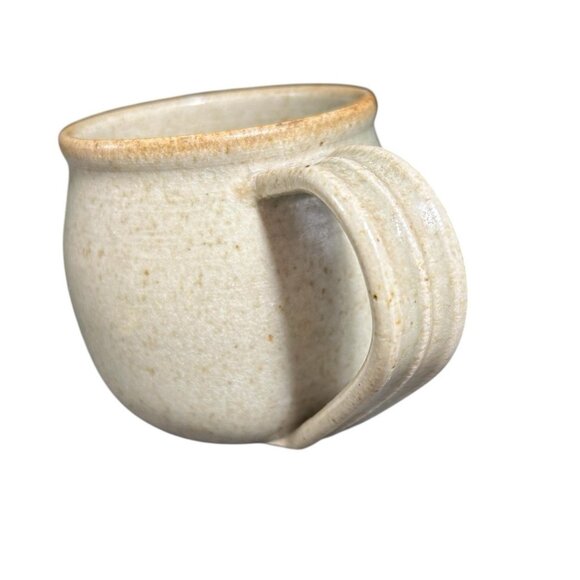 Vintage Art Pottery Stoneware Large 16 oz Coffee Tea Mug Cup Signed by Artisan - Picture 6 of 9